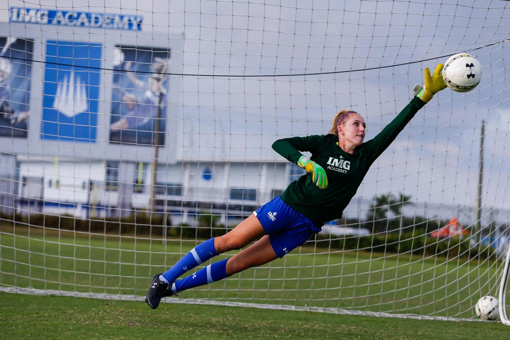 College soccer player