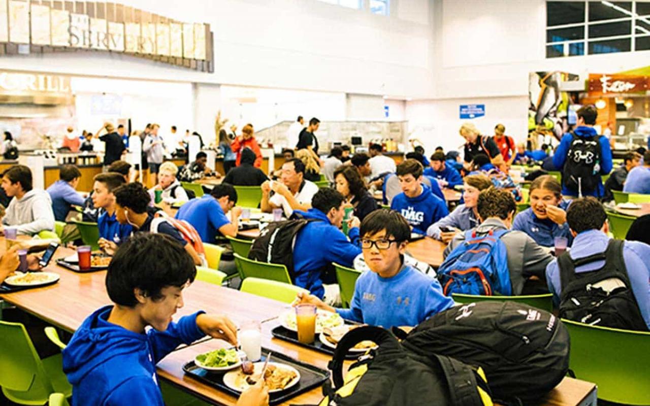 IMG Academy Campus Center during a meal | IMGAcademy.com