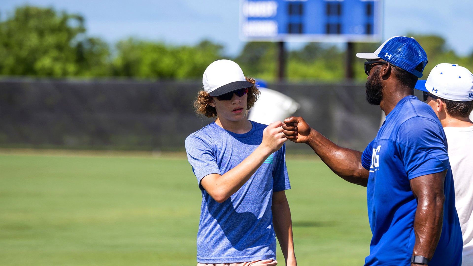 IMG Academy athletes celebrating at camp