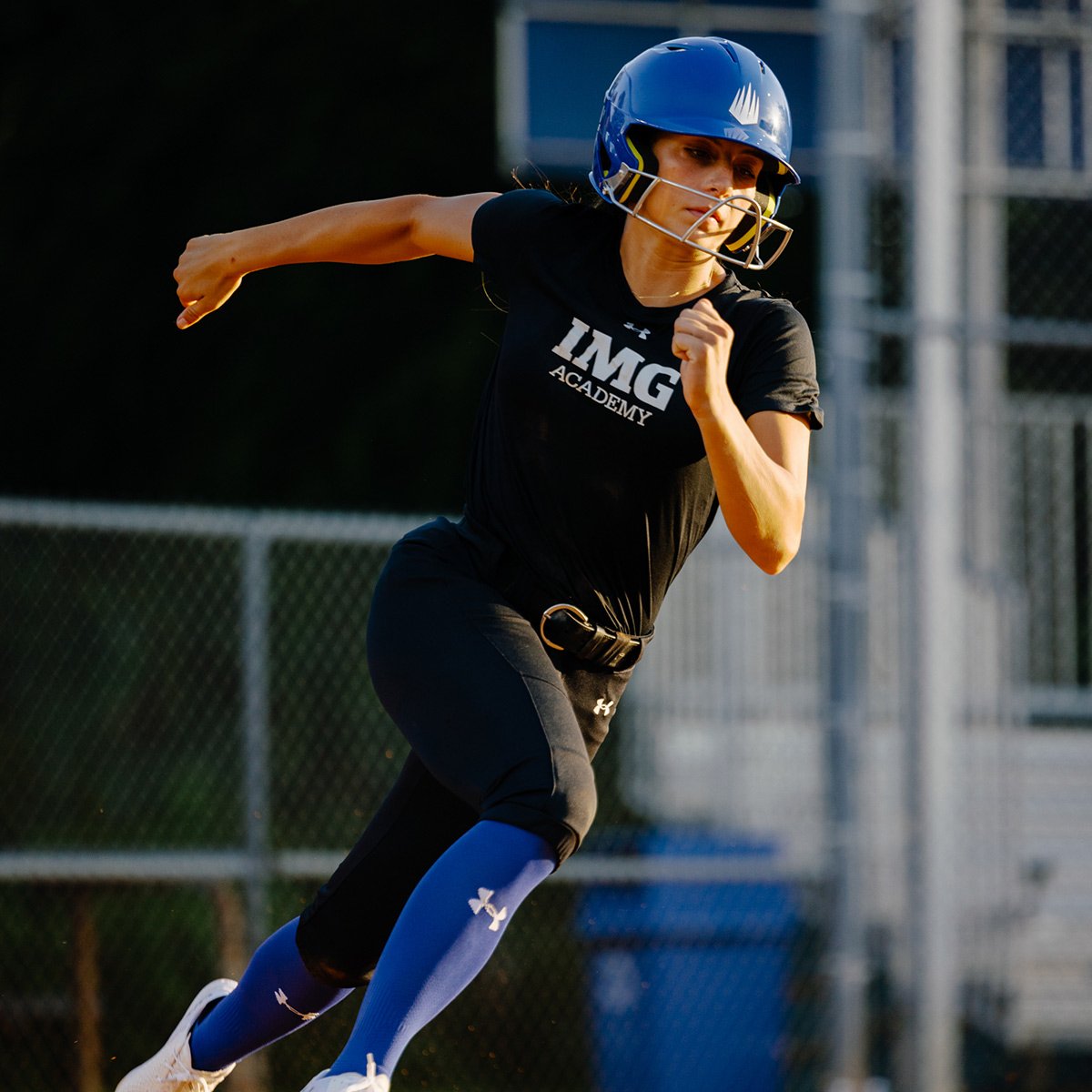 Softball camp base running