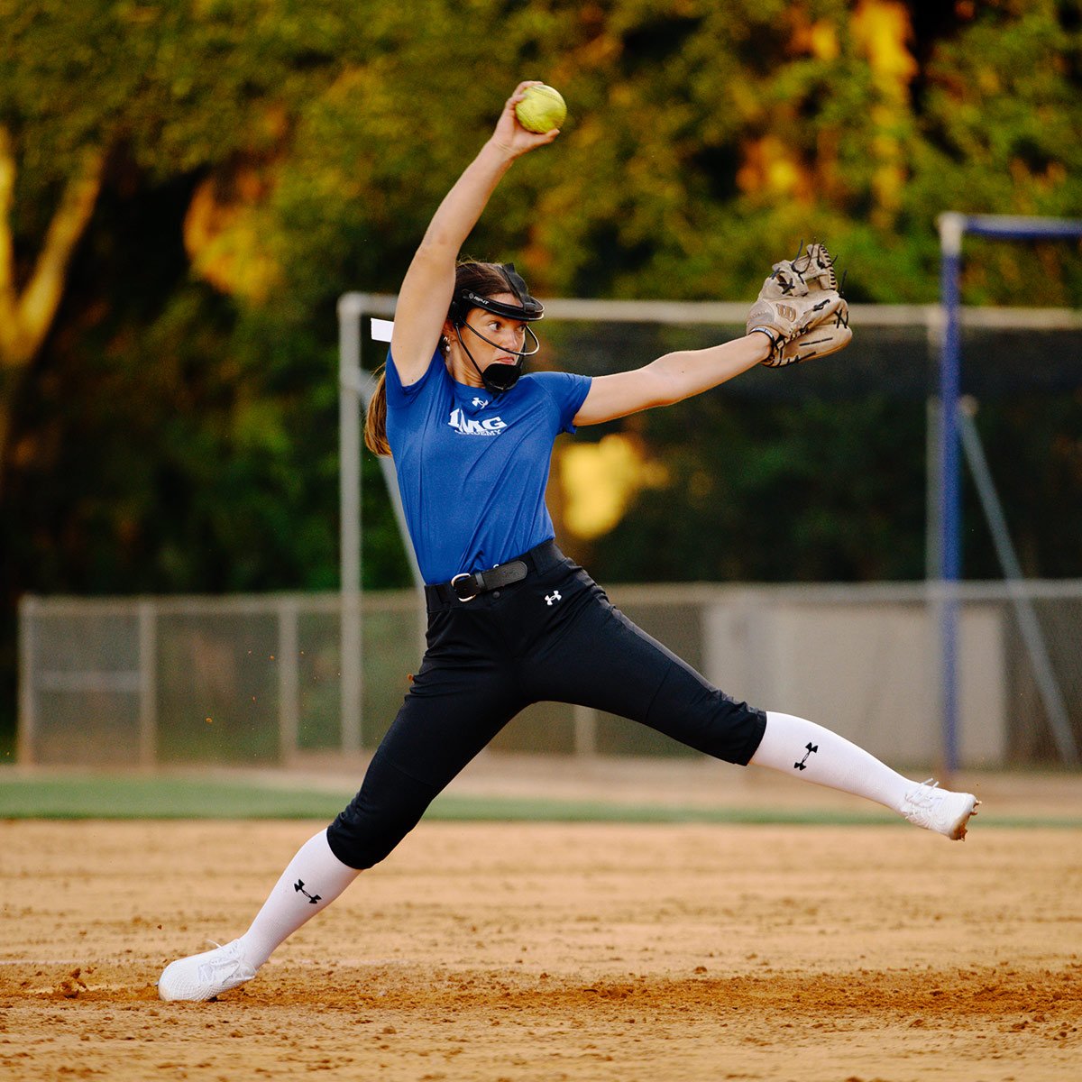 Softball position pitcher